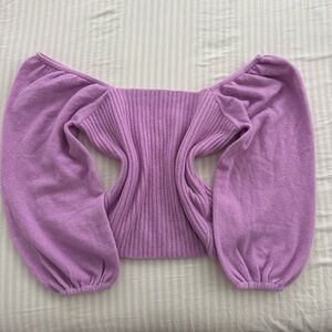 Halogen Lavender Off-Shoulder Top